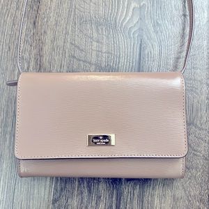 Kate Spade Small Flap Crossbody Taupe
